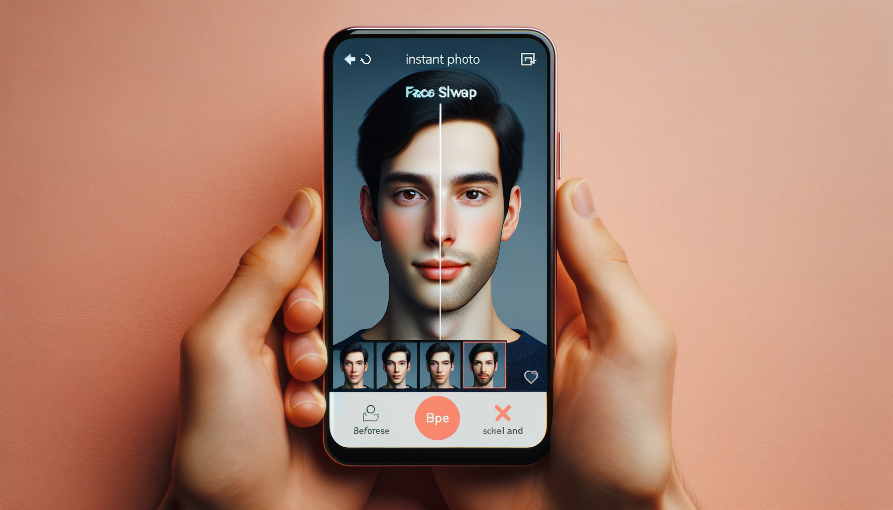 Instant photo face swap